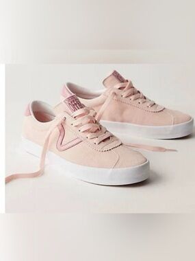 •VANS•NWT SEPIA ROSE VANS SPORT LACE UP LOW TOP SUEDE SNEAKERS SIZE 7